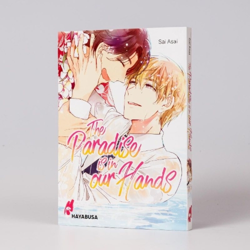 Buchcover und Innenansicht für das Buch: Rakuen wa te no naka ni