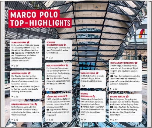 Buchcover und Innenansicht für das Buch: MARCO POLO Reiseführer Berlin