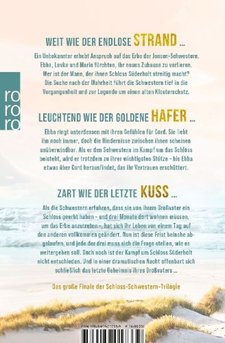 Buchcover und Innenansicht für das Buch: Die Schloss-Schwestern: Strandhaferkuss