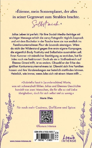 Buchcover und Innenansicht für das Buch: Fleur de Lavande (Band 2) - Wie du strahlst