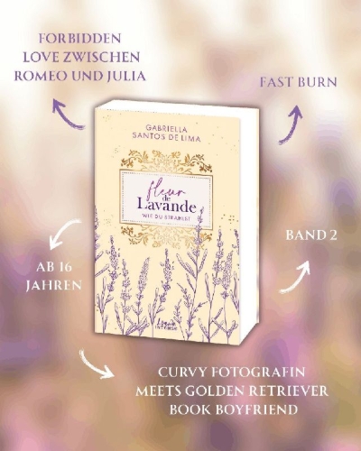 Buchcover und Innenansicht für das Buch: Fleur de Lavande (Band 2) - Wie du strahlst