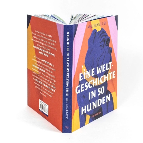 Buchcover und Innenansicht für das Buch: The History of the World in fifty Dogs