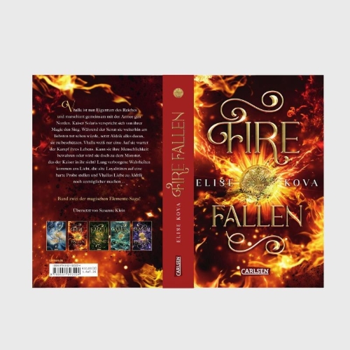 Buchcover und Innenansicht für das Buch: Fire Falling