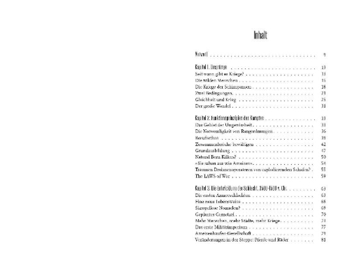 Buchcover und Innenansicht für das Buch: The Shortest History of War