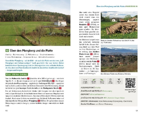 Buchcover und Innenansicht für das Buch: Spaziergänge in Graz und Umgebung