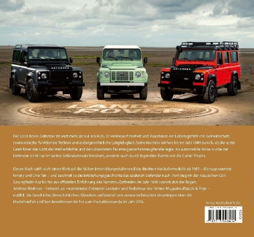 Buchcover und Innenansicht für das Buch: Land Rover Defender