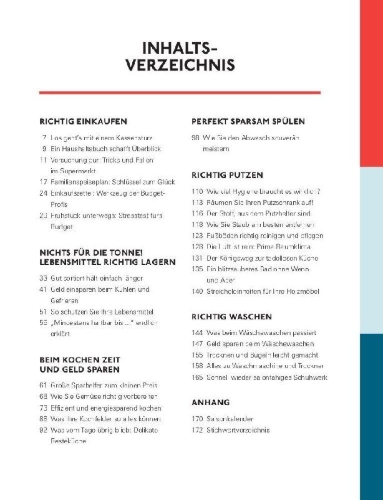 Buchcover und Innenansicht für das Buch: Der Stiftung Warentest Haushalts-Check