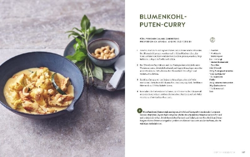 Buchcover und Innenansicht für das Buch: Meine 80 besten Rezepte für eine gesunde Leber