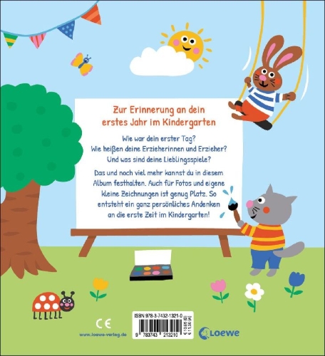 Buchcover und Innenansicht für das Buch: Hurra, ich bin ein Kindergartenkind!