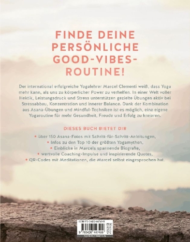 Buchcover und Innenansicht für das Buch: Good Vibes Yoga