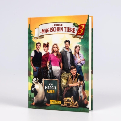 Buchcover und Innenansicht für das Buch: Die Schule der magischen Tiere 3: Das Buch zum Film