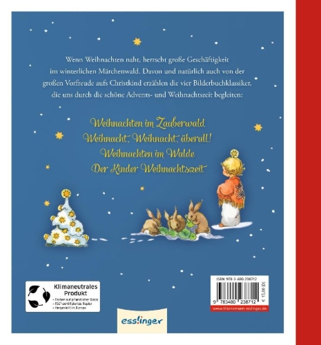 Buchcover und Innenansicht für das Buch: Weihnachten im Winterwald