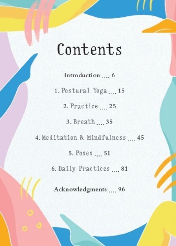 Buchcover und Innenansicht für das Buch: The Little Book of Yoga