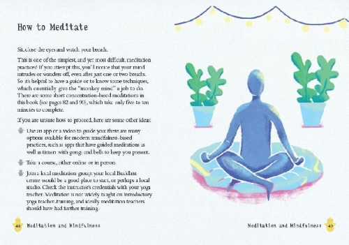 Buchcover und Innenansicht für das Buch: The Little Book of Yoga