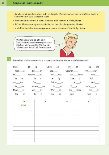 Buchcover und Innenansicht für das Buch: Klett Sicher ins Gymnasium Deutsch 4. Klasse