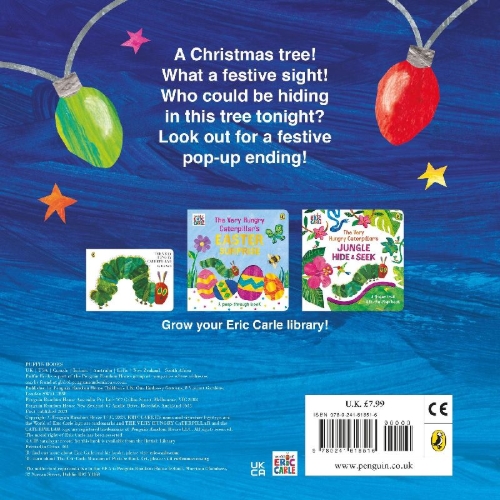 Buchcover und Innenansicht für das Buch: The Very Hungry Caterpillar's Christmas Tree