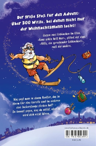 Buchcover und Innenansicht für das Buch: Stille Nacht? Witzige Nacht!