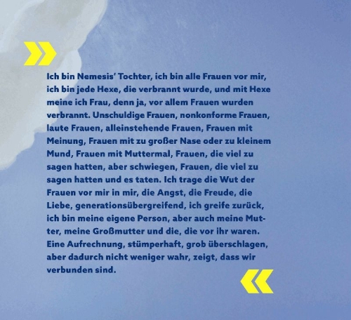 Buchcover und Innenansicht für das Buch: NEMESIS' TÖCHTER