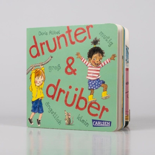 Buchcover und Innenansicht für das Buch: drunter und drüber