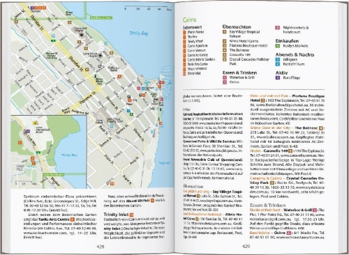 Buchcover und Innenansicht für das Buch: DUMONT Reise-Handbuch Reiseführer Australien