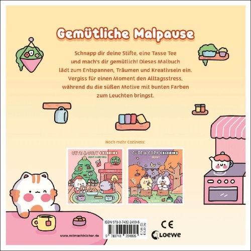 Buchcover und Innenansicht für das Buch: Pétits Bonheurs - Cozy