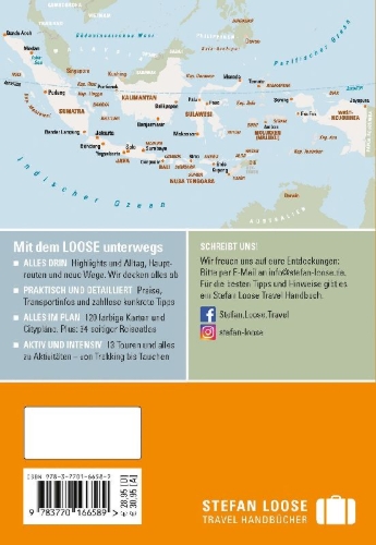 Buchcover und Innenansicht für das Buch: Stefan Loose Reiseführer Indonesien