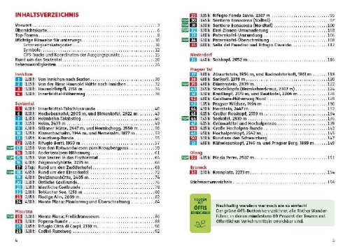 Buchcover und Innenansicht für das Buch: ROTHER Wanderführer Dolomiten - Sextner Dolomiten