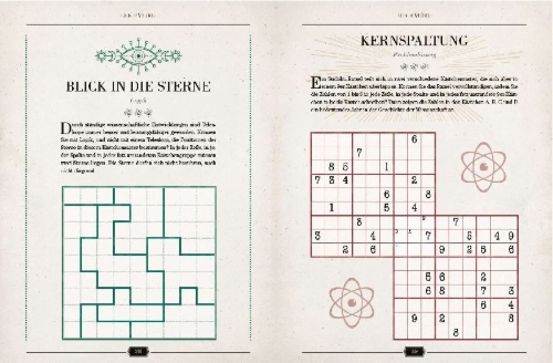 Buchcover und Innenansicht für das Buch: EUREKA! Logic Puzzzles for really smart people