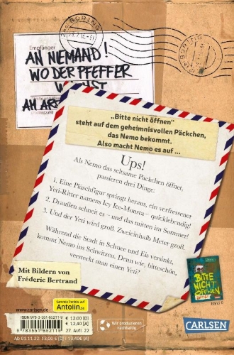 Buchcover und Innenansicht für das Buch: Bitte nicht öffnen 1: Bissig!