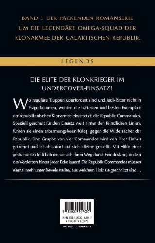 Buchcover und Innenansicht für das Buch: Star Wars: Republic Commando: Hard Contact