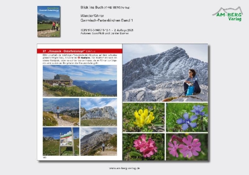 Buchcover und Innenansicht für das Buch: Wanderführer Garmisch-Partenkirchen Band 1