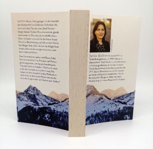 Buchcover und Innenansicht für das Buch: Bergland