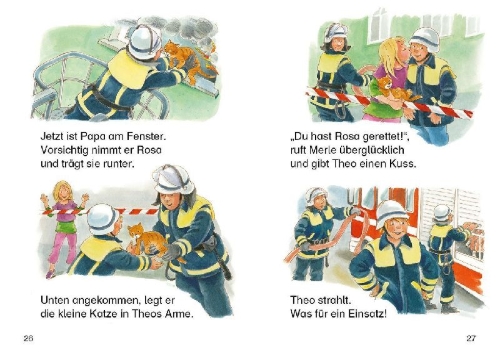 Buchcover und Innenansicht für das Buch: Leselöwen - Das Original - 7-Minuten-Geschichten zum Lesenlernen - Das Beste für Jungs