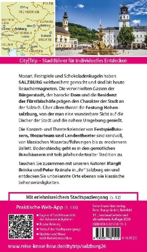 Buchcover und Innenansicht für das Buch: Reise Know-How CityTrip Salzburg