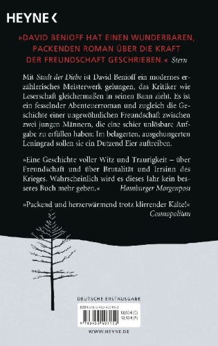 Buchcover und Innenansicht für das Buch: City of Thieves