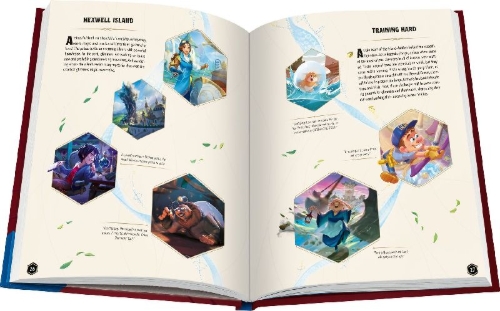 Buchcover und Innenansicht für das Buch: Disney Lorcana Trading Card Game - Official Collector's Guide: Sets 5-8 EN