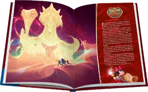 Buchcover und Innenansicht für das Buch: Disney Lorcana Trading Card Game - Official Collector's Guide: Sets 5-8 EN