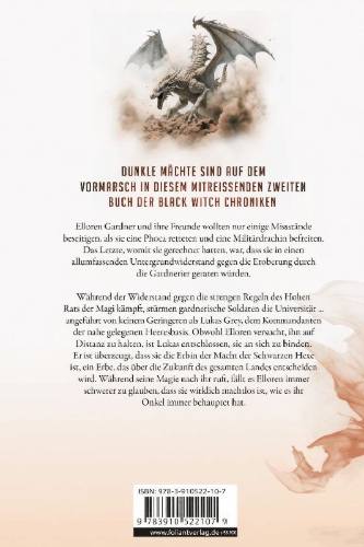 Buchcover und Innenansicht für das Buch: THE BLACK WITCH