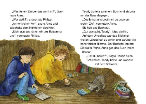 Buchcover und Innenansicht für das Buch: Das magische Baumhaus junior 16 - Auf dem Pfad der Indianer