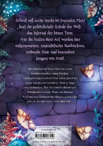 Buchcover und Innenansicht für das Buch: Internat der bösen Tiere, Band 4: Der Verrat
