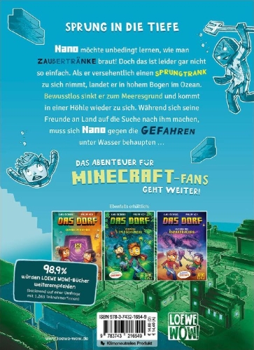 Buchcover und Innenansicht für das Buch: Das Dorf (Band 5) - Versunken im Ozean