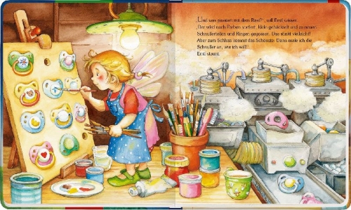 Buchcover und Innenansicht für das Buch: Die kleine Schnullerfee