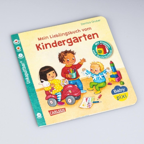 Buchcover und Innenansicht für das Buch: Baby Pixi (unkaputtbar) 149: Mein Lieblingsbuch vom Kindergarten