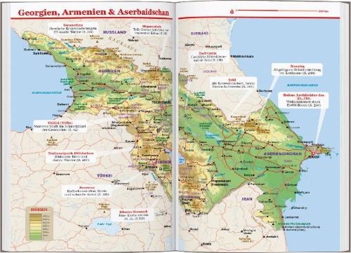 Buchcover und Innenansicht für das Buch: LONELY PLANET Reiseführer Georgien, Armenien & Aserbaidschan