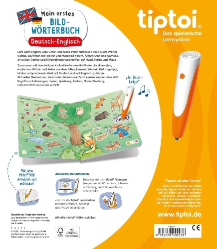Buchcover und Innenansicht für das Buch: tiptoi® - Mein erstes Bild-Wörterbuch Deutsch-Englisch