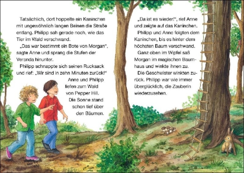 Buchcover und Innenansicht für das Buch: Das magische Baumhaus junior 10 - Ritt durch den Wilden Westen