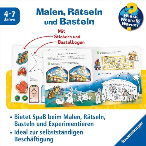 Buchcover und Innenansicht für das Buch: Wieso? Weshalb? Warum? aktiv-Heft - Weihnachten