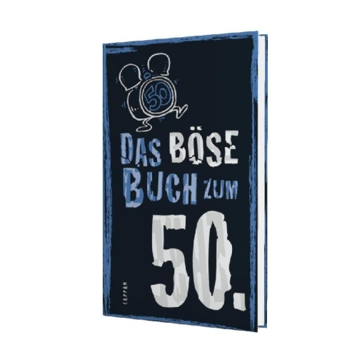 Buchcover und Innenansicht für das Buch: Das böse Buch zum 50.