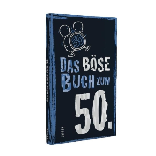 Buchcover und Innenansicht für das Buch: Das böse Buch zum 50.