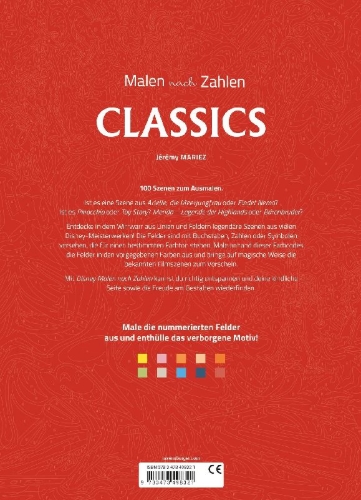 Buchcover und Innenansicht für das Buch: Disney - Malen nach Zahlen: Classics